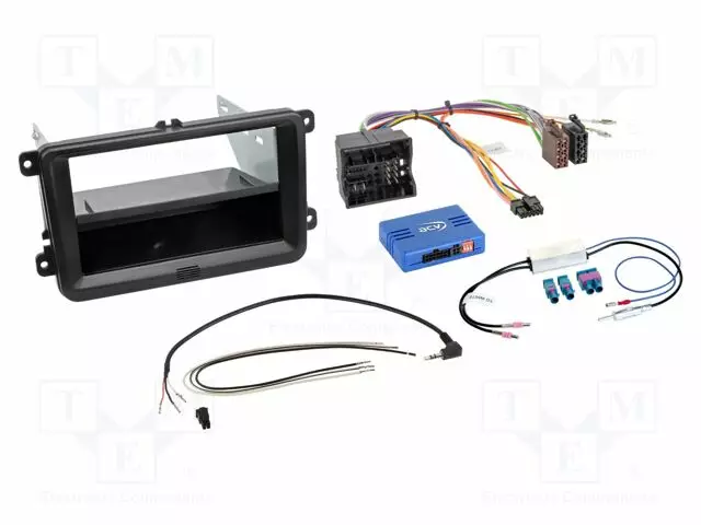 RATTIOHJAIN ADAPTERI- SEAT,VW - MUSTA - VERSIO: 2 DIN - Adapterijohdot - 611320-30-3 - 1