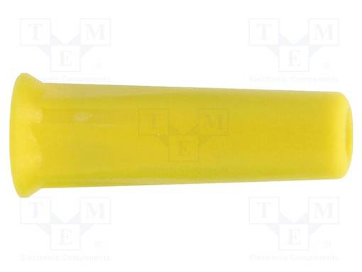 LABORATORY CONNECTOR: 4MM BANANA - SOCKET - 36A - KELTAINEN - SOLDEPUNAINEN - Banaanijatkoliittimet - D-3013 - 1