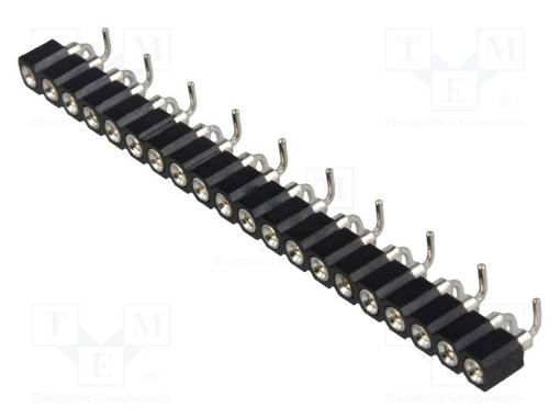 LIITIN: PIN - N LIITINAARAS - PIN: 20 - SMT - PYSTYSUORA - 2,54MM - Piikkirimaliittimet - DS1002-01-1X20S13 - 1