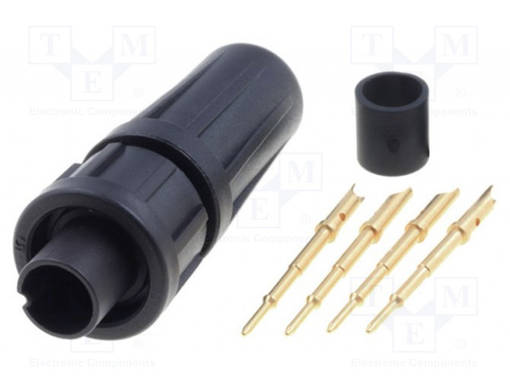 UROSLIITIN - 5A - 125V - PIN: 4 - EN2 - JUOTETTAVA - SWITCHCRAFT liittimet - EN2C4M22G3 - 1