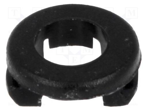 LED-PIDIKE - 3MM - YKSIOSAINEN - MUSTA - UL94V-2 - L: 2,6MM - POLYAMIDI - LEDkaulukset - FIX-LED3-23 - 1