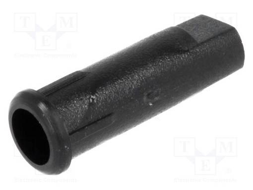 LED-PIDIKE - 3MM - YKSIOSAINEN - MUSTA - UL94V-2 - L: 13,2MM - POLYAMIDI - LEDkaulukset - FIX-LED3-3 - 1