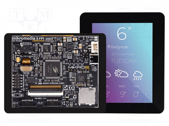 TFT NÄYTTÖ - 3,5" - 320X240 - VALAISTUS: LED - LIITÄNTÄ: I2C - 3,3÷5VDC - Älykkäät näytöt - MIKROE-3923 - 1