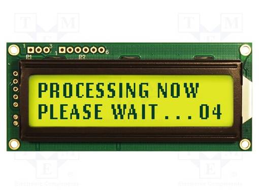 LCD NÄYTTÖ - AAKKOSNUMEERINEN - STN POSITIVE - 16X2 - HARMA - LED - 5VDC - Aakkosnumeeriset LCD-näytöt - NHD-0216K3Z-FLG3 - 1