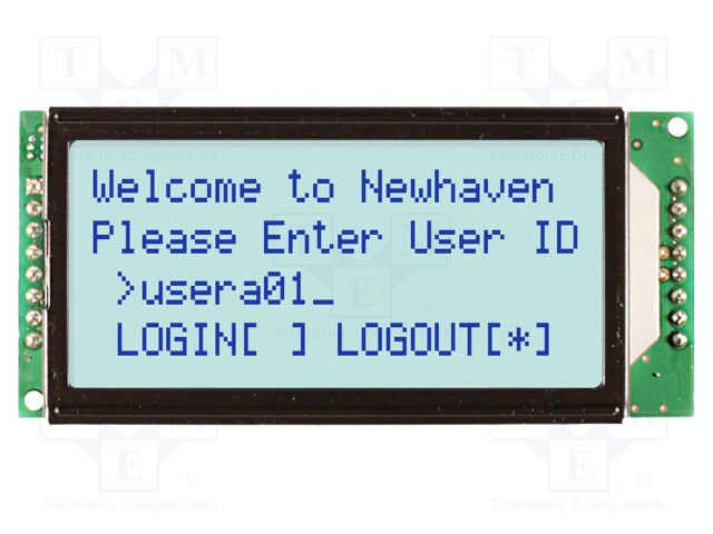 LCD NÄYTTÖ - AAKKOSNUMEERINEN - STN POSITIVE - 20X4 - HARMA - LED - 2X8 - Aakkosnumeeriset LCD-näytöt - NHD-0420H1ZFSWGBW3 - 1