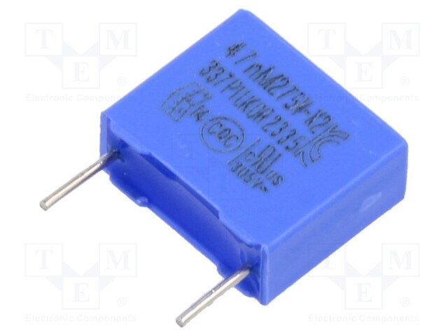 POLYPROPYLEENIKONDENSAATTORI - X2 - 47NF - 275V - THT - ±20% - 10MM - Muovikondensaattorit - PCX2337D60473 - 1