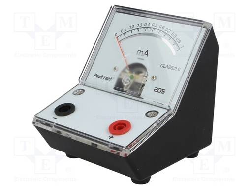 AMPEERIMITTARI - 0÷1MA - 90X106X103MM - 2% - MITTARI: ANALOGINEN - 50OHM - Analogiset yleismittarit - PKT-P205-03 - 1