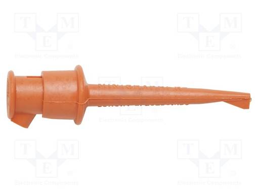 MITTAUSKOUKKU - 5A - 60VDC - ORANSSI - 2,29MM - 30VAC - Testauskoukut - POM-3925-3 - 1