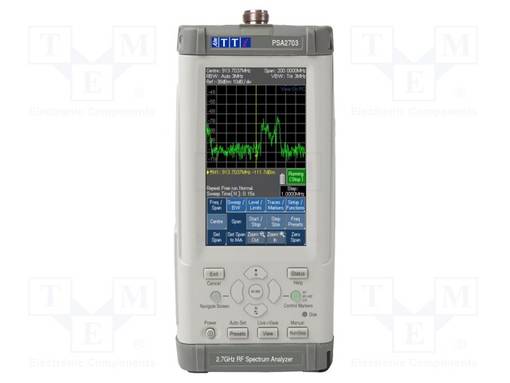 SPEKTRIANALYSAATTORI - TULOIMP: 50OHM - 1÷1300MHZ - VÄRI,LCD TFT - 3H - Spektrianalysaattorit - PSA1303 - 1