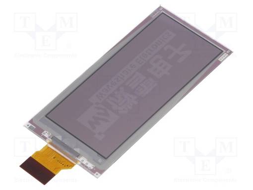 NÄYTTÖ: E-PAPERI - 2,9" - 296X128 - NÄYTÖN ULKOMITAT: 66,89X29,05MM - E-paperi - WSH-12563 - 1