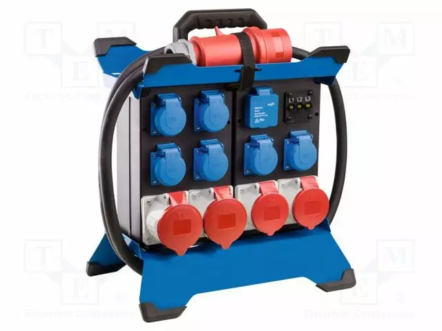 KOJEISTO - 5G6MM2 - 2,1M - KUMI - MUSTA - PISTORAS.MÄÄRÄ: 12 - 32A - Jatkojohdot ja -haaroittimet - AS-60933 - 1