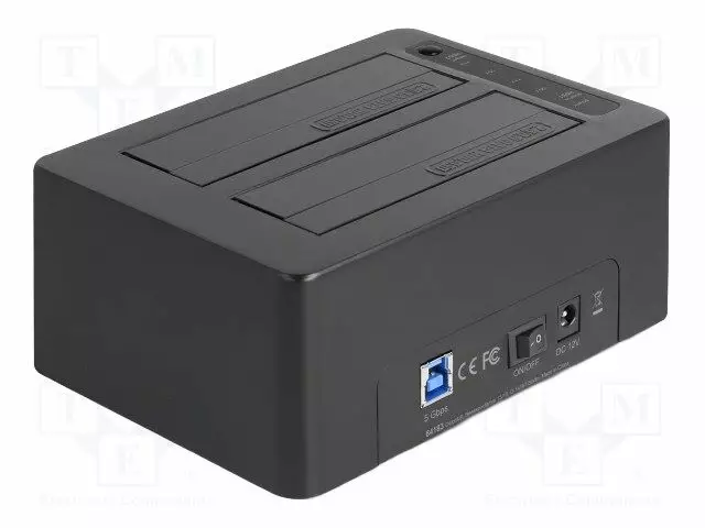 TELAKKA - USB 3.2 GEN 1 - MUOVI - MUSTA - Tietokonetarvikkeet - muut - DELOCK-64183 - 1