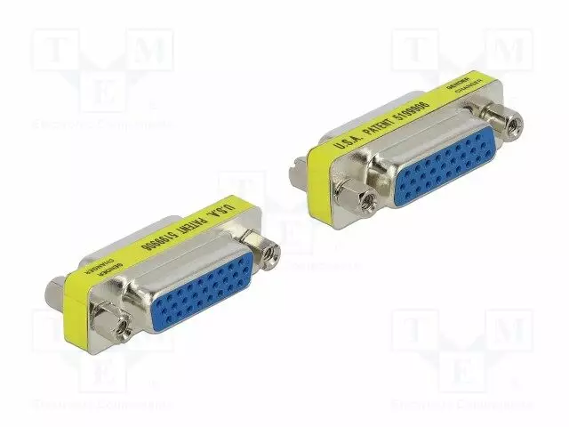 ADAPTERI - D-SUB 26PIN PISTORASIA,MOLEMMIN PUOLIN - 1: 1-YHTEYS - Tietokonekaapelit ja -adapterit - DELOCK-65113 - 1