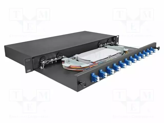 PATCH-VALOKUITUPANEELI - LC DUPLEX - DUPLEX,RACK - MUSTA - RACK 19" - Tietokonetarvikkeet - muut - DELOCK-67003 - 1