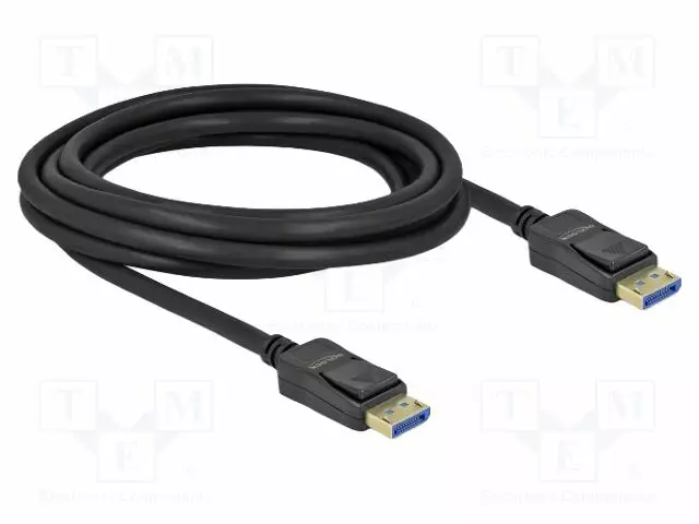 KAAPELI - DISPLAYPORT-PISTOKE,MOLEMMIN PUOLIN - DISPLAYPORT 2.0 - HDMI, DVI, DisplayPort johdot - DELOCK-80263 - 1