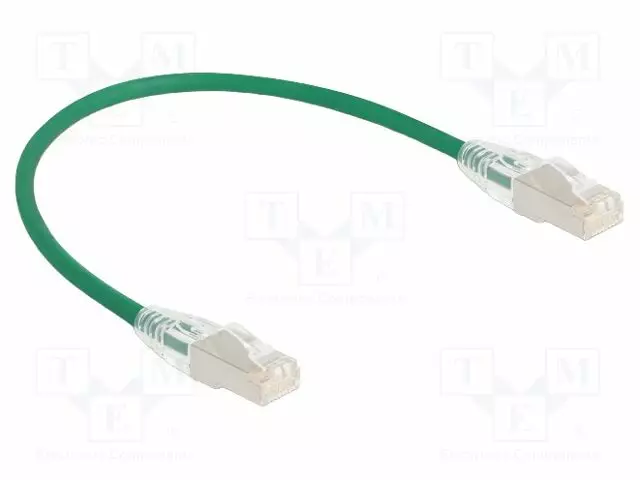 PATCH KAAPELI - U/FTP - CAT: 6A - RJ45-PISTOKE,MOLEMMIN PUOLIN - 0,3M - RJ45 Ethernet kaapelit - DELOCK-80363 - 1