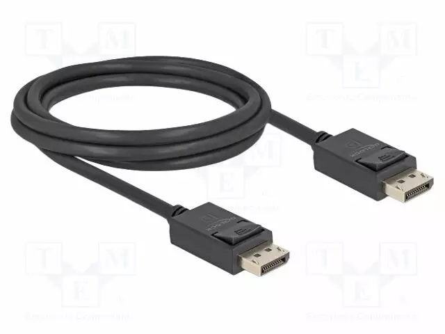KAAPELI - DISPLAYPORT-PISTOKE,MOLEMMIN PUOLIN - DISPLAYPORT 2.1 - HDMI, DVI, DisplayPort johdot - DELOCK-80493 - 1