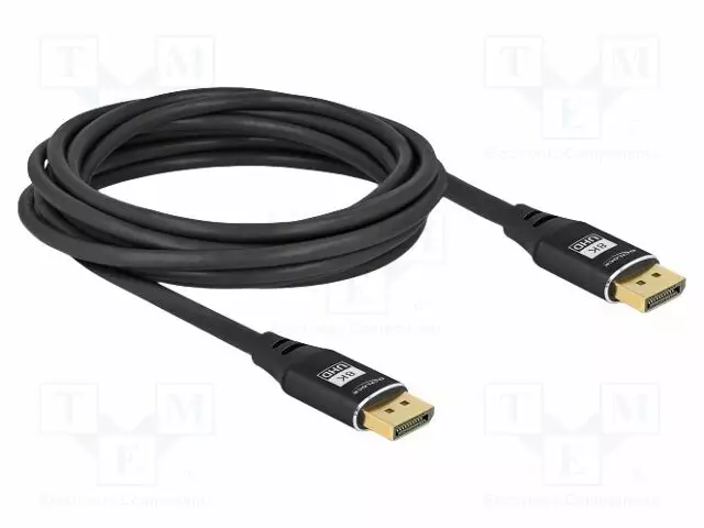 KAAPELI - DISPLAYPORT-PISTOKE,MOLEMMIN PUOLIN - DISPLAYPORT 1.4 - HDMI, DVI, DisplayPort johdot - DELOCK-80623 - 1