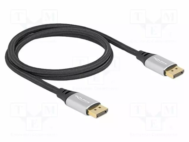 KAAPELI - DISPLAYPORT-PISTOKE,MOLEMMIN PUOLIN - DISPLAYPORT 2.1 - HDMI, DVI, DisplayPort johdot - DELOCK-80633 - 1
