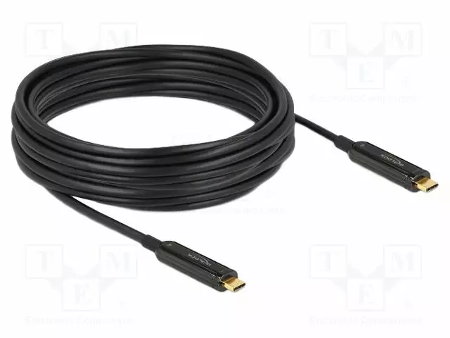 KAAPELI - OPTINEN - USB C PISTOKE,MOLEMMIN PUOLIN - KULLATTU - USB kaapelit ja adapterit - DELOCK-84103 - 1