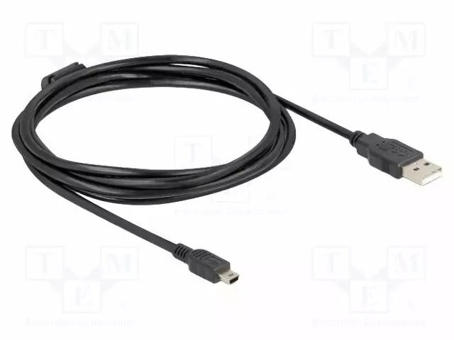 KAAPELI - USB 2.0 - USB A PISTOKE,USB B PIENOISPISTOKE - 1,5M - USB kaapelit ja adapterit - DELOCK-84913 - 1