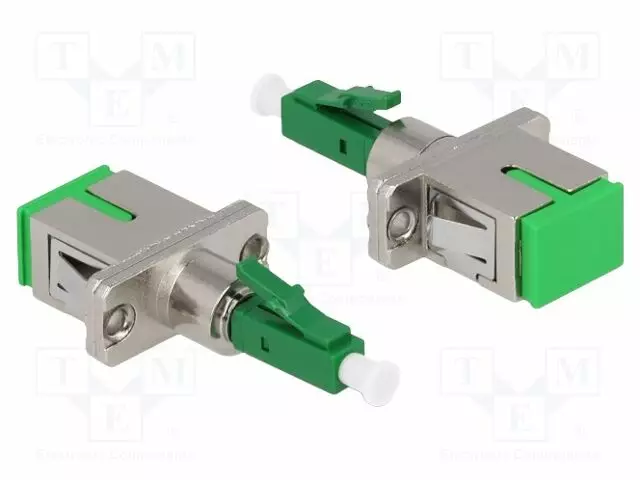 ADAPTERI - LC/PC,SC/PC - HOPEA,VIHREÄ - -40÷75°C - Patchcordit ja valokuitu-pigtailit - DELOCK-87943 - 1