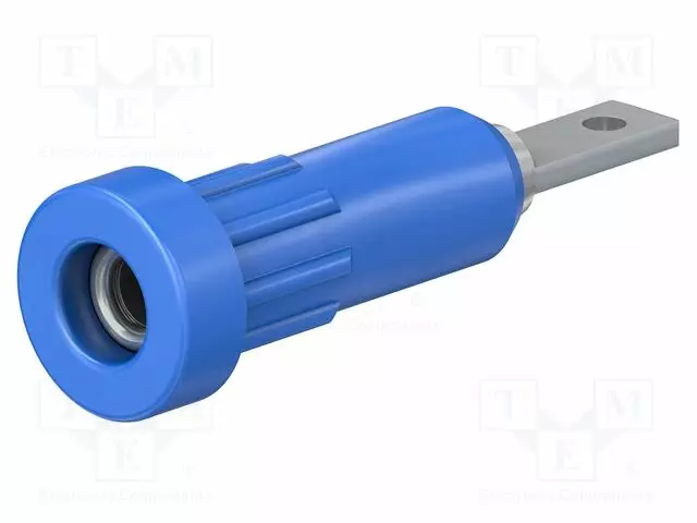 LABORATORY CONNECTOR: 2MM BANANA - SOCKET - 30VAC - 60VDC - 10A - BLUE - Banaanijatkoliittimet - EB2-F-23 - 1