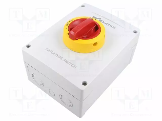 EROTINKATKAISIJA - NAVAT: 3 - RUUVATTU - 63A - IP66 - KEM - VÄRI: HARMA - Erottimet - KEM363YRM3 - 1