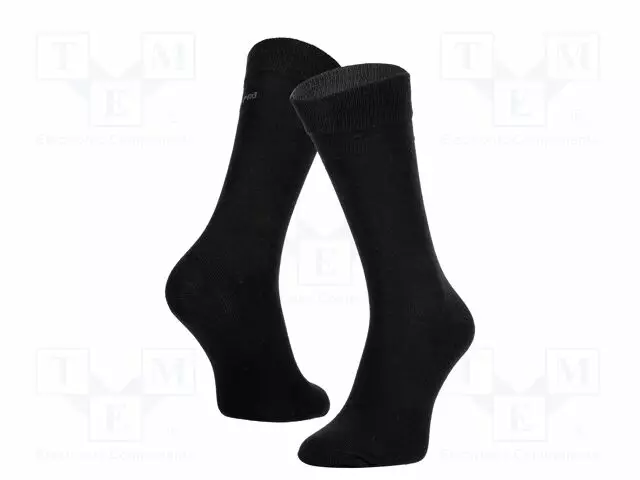 WORK SOCKS - SIZE: 43-46 - MUSTA - THIN - 3PCS. - Työ- ja suojavaatteet - LAHTI-L3090143 - 1