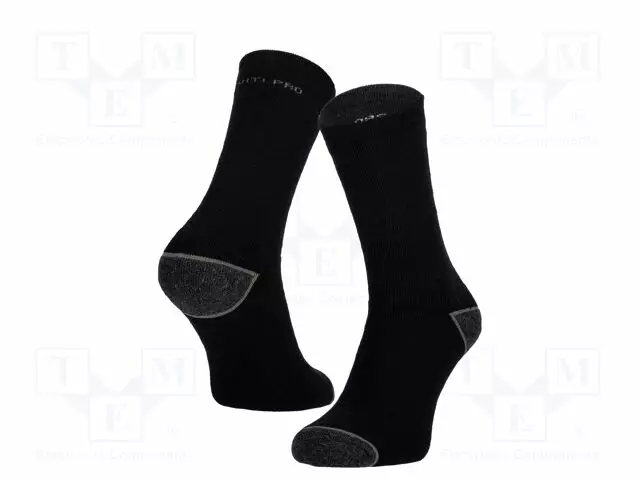 WORK SOCKS - SIZE: 43-46 - MUSTA-GREY - 3PCS. - Työ- ja suojavaatteet - LAHTI-L3090243 - 1