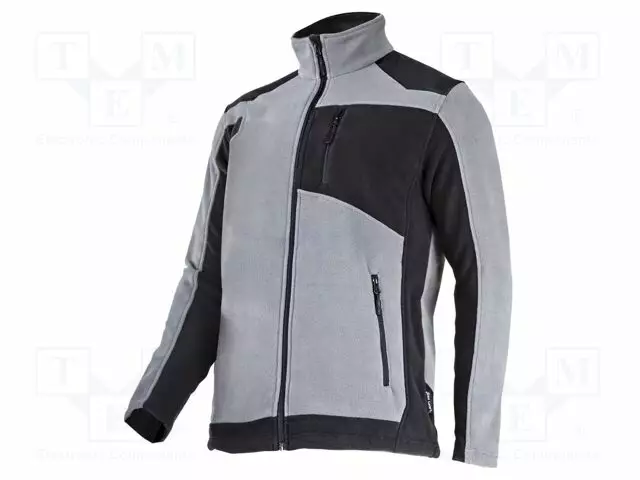 FLEECE SWEATSHIRT - SIZE: L - GREY-MUSTA - 290G/M2 - Työ- ja suojavaatteet - LAHTI-L4013703 - 1