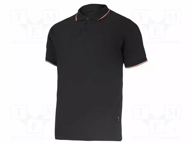 POLO SHIRT - SIZE: L - MUSTA - 190G/M2 - Työ- ja suojavaatteet - LAHTI-L4031003 - 1