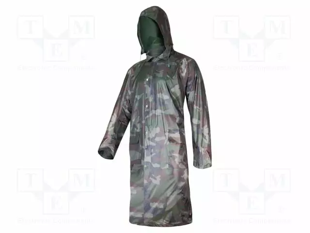 RAINCOAT - SIZE: L - CAMO - WITH A HOOD - Työ- ja suojavaatteet - LAHTI-L4170403 - 1