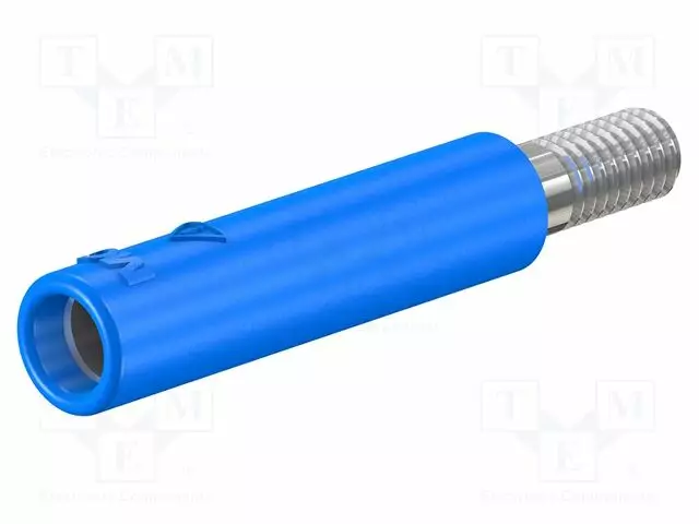 LABORATORIOBANAANILIITIN 4MM - ADAPTERI,PISTORASIA - 600V - 32A - Banaanijatkoliittimet - LB4-GM4-23 - 1