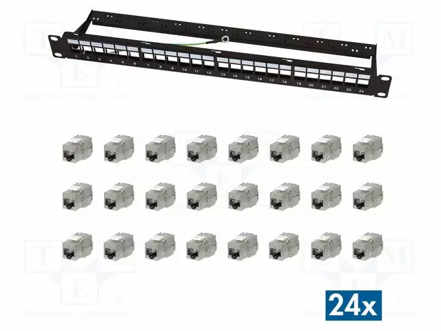 LIITIN: RJ45 - PATCH PANEL - RJ liittimet - LOG-NK5003 - 1