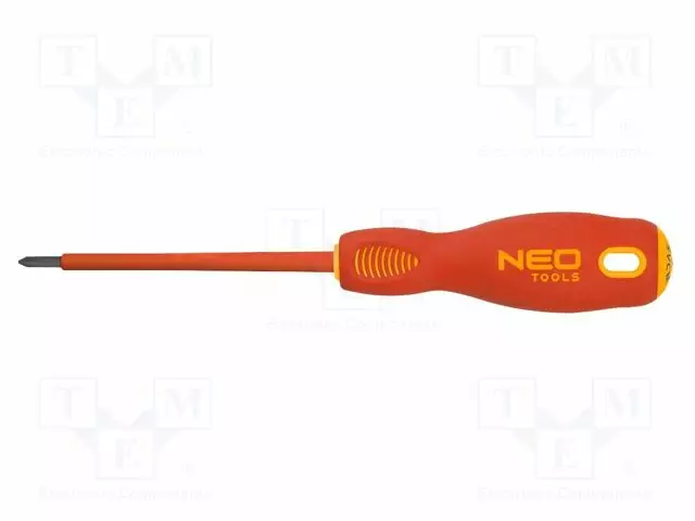 SCREWDRIVER: INSULATED - PHILLIPS - PH2 - BLADE LENGTH: 100MM - 1KVAC - Ruuvimeisselit ja sarjat - NEO-04-073 - 1