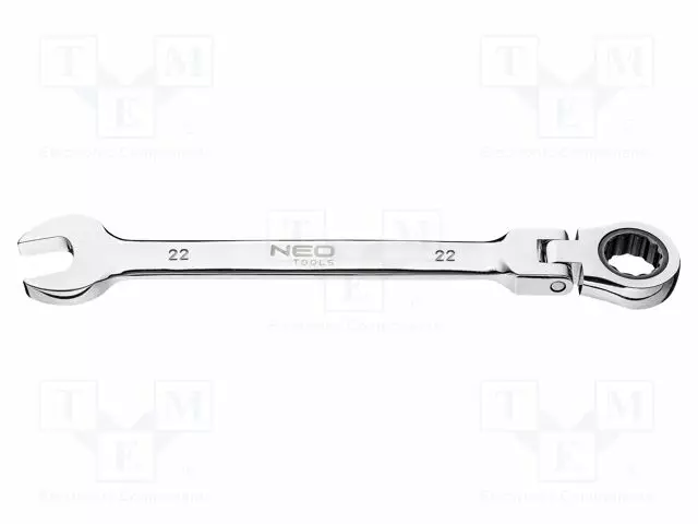 WRENCH: COMBINATION SPANNER - RATTLE,WITH JOINT - 22MM - L: 255MM - Vääntötyökalut ja kiintolenkit - NEO-09-053 - 1