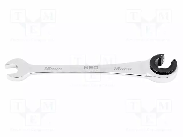 WRENCH: COMBINATION SPANNER - RATTLE - 16MM - CHROM-VANADIUM STEEL - Vääntötyökalut ja kiintolenkit - NEO-09-263 - 1