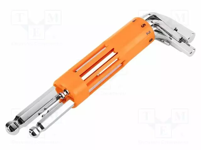 WRENCH: HEX KEY-SET - SPHERICAL - LONG - 8PCS. - Kuusiokolo- ja TORX avaimet - NEO-09-523 - 1