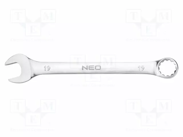 WRENCH: COMBINATION SPANNER - DOUBLE-SIDED - 19MM - L: 230MM - Vääntötyökalut ja kiintolenkit - NEO-09-663 - 1