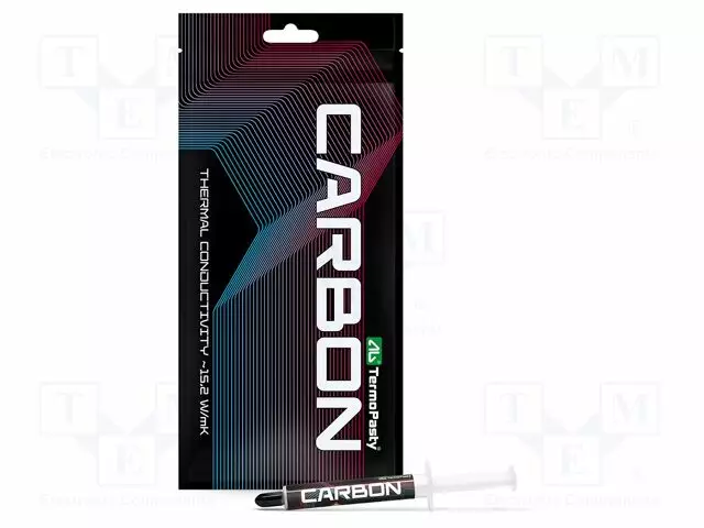 LÄMPÖÄ JOHTAVA TAHNA - HARMAA - CARBON - 15,2W/MK - 3G - Lämpöä johtavat aineet - PASTA-CARBON-3 - 1