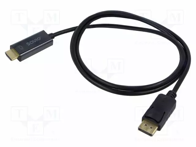 KAAPELI - DISPLAYPORT-PISTOKE,HDMI-PISTOKE - FULL HD 1080P - MUSTA - HDMI, DVI, DisplayPort johdot - SAVKABELCL-183 - 1