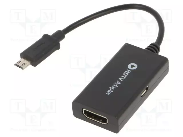 ADAPTERI - 0,16M - MUSTA - 3D,FULL HD 1080P - CABLEXPERT - USB kaapelit ja adapterit - A-MHL-003 - 1