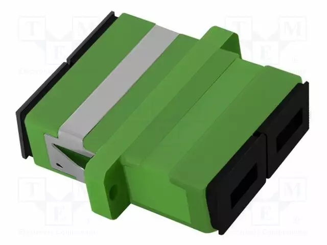 ADAPTERI - SC/APC,MOLEMMIN PUOLIN - VIHREÄ - Patchcordit ja valokuitu-pigtailit - QOLTEC-54143 - 1