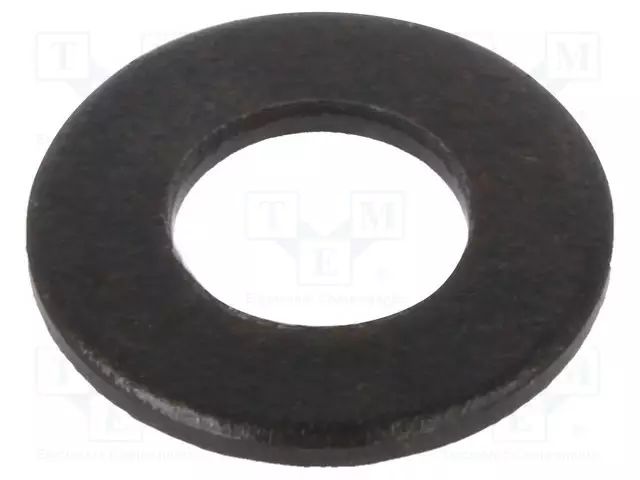 ALUSLEVY - PYÖREÄ - M4 - D=9MM - H=0,8MM - TERÄS - MUSTA - Aluslevyt ja prikat - B4BN14683 - 1