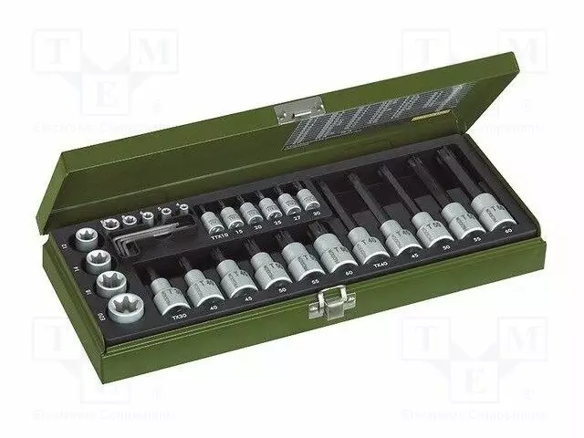 AVAINSARJA - TORX® HYLSY,HYLSY-TORX® - 1/2",1/4" - 29KPL - Hylsyavainsarjat - PR23103 - 1