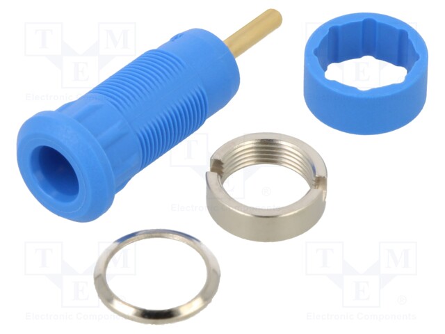LABORATORY CONNECTOR: 1,5MM BANANA - SOCKET - OVERALL LEN: 29MM - Banaanijatkoliittimet - MLB1.5-R-23 - 1
