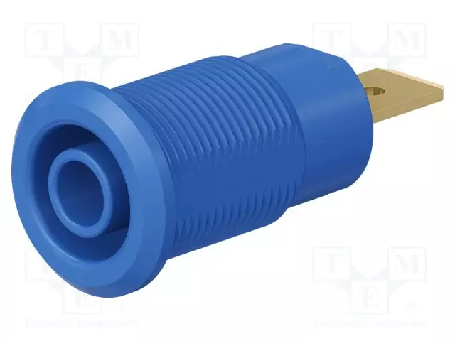 LABORATORIOBANAANILIITIN 4MM - PISTORASIA - 1KV - 32A - SININEN - Banaanijatkoliittimet - BI-SLB4-F6.3-23 - 1