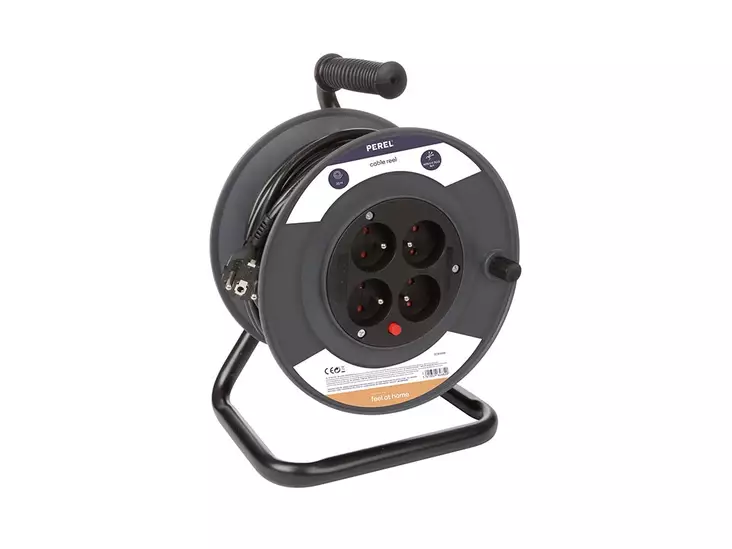 CABLE REEL 25 m - 3G1.5 - 4 SOCKETS - Johtokelat - ECR25N3 - 1