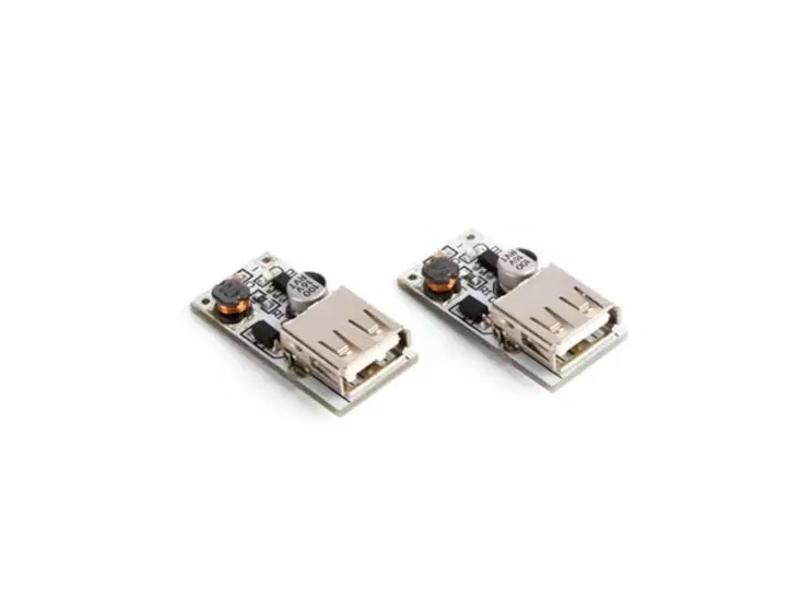 DC-DC BOOST MODULE / (2.5 V-5 V) 600 mA TO USB 5 V (2 pcs) - Virransyöttömoduulit - WPM403 - 1